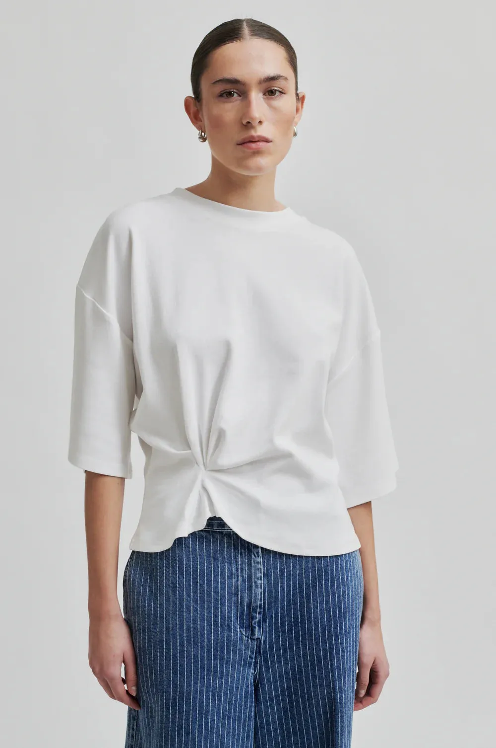 Missouri Knot Front Tee - White