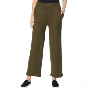 ModernSoul Women's Spacedye Pull On Wide Leg Sweater Pants