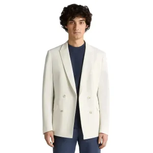 Montez Double-Breasted Jacket - White