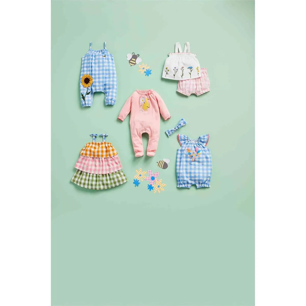 Mud Pie Tiered Check Dress