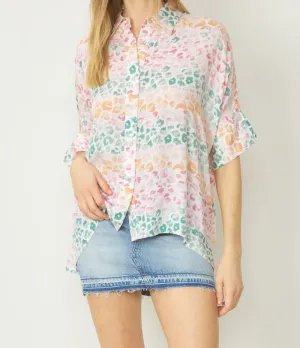 Multi Color Print Top