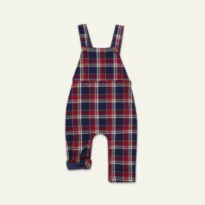 Multicoloured Check Print Dungarees