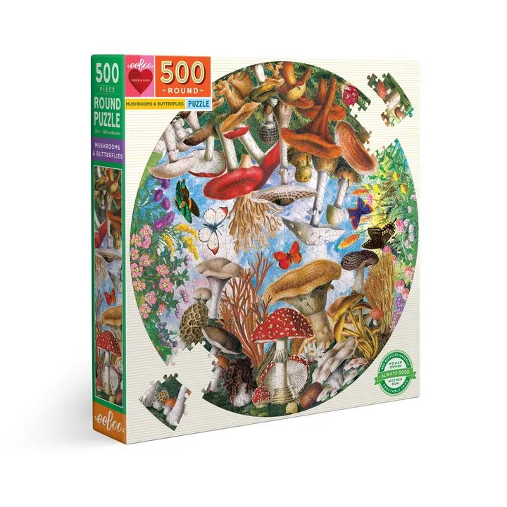 Mushrooms & Butterflies Puzzle
