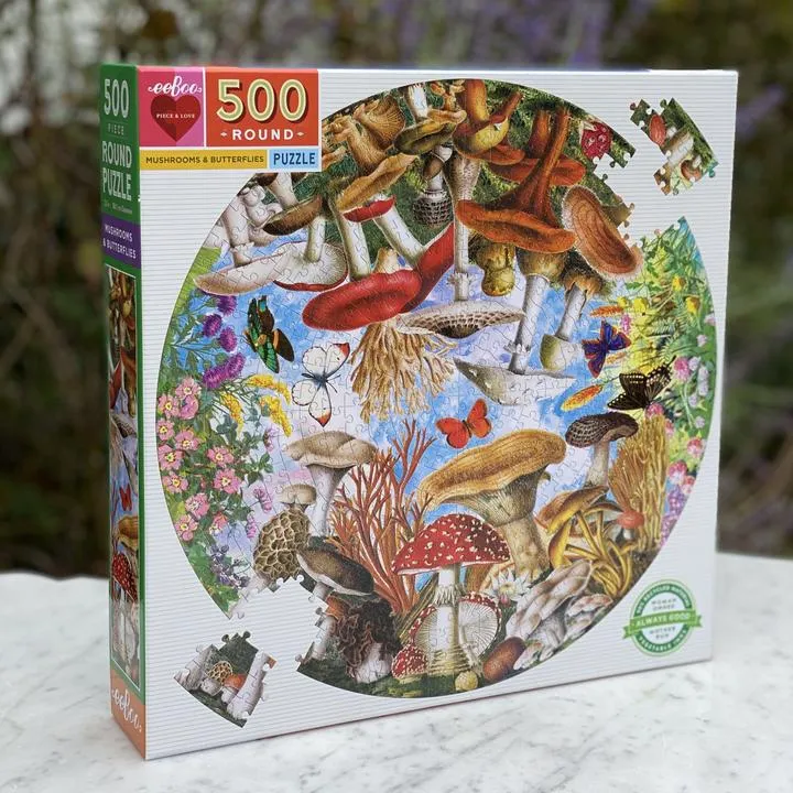 Mushrooms & Butterflies Puzzle