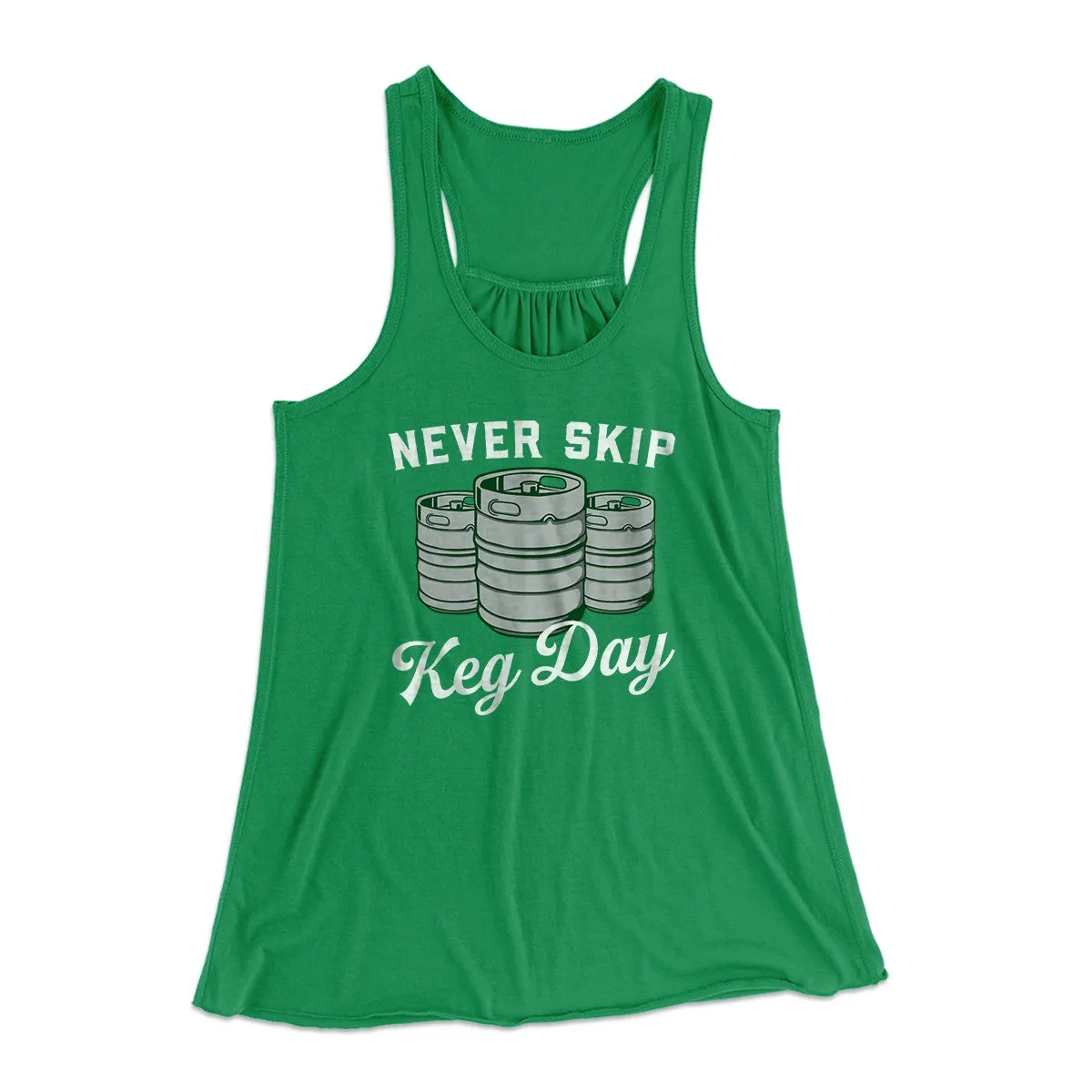 Never Skip Keg Day Women's Flowey Tank Top