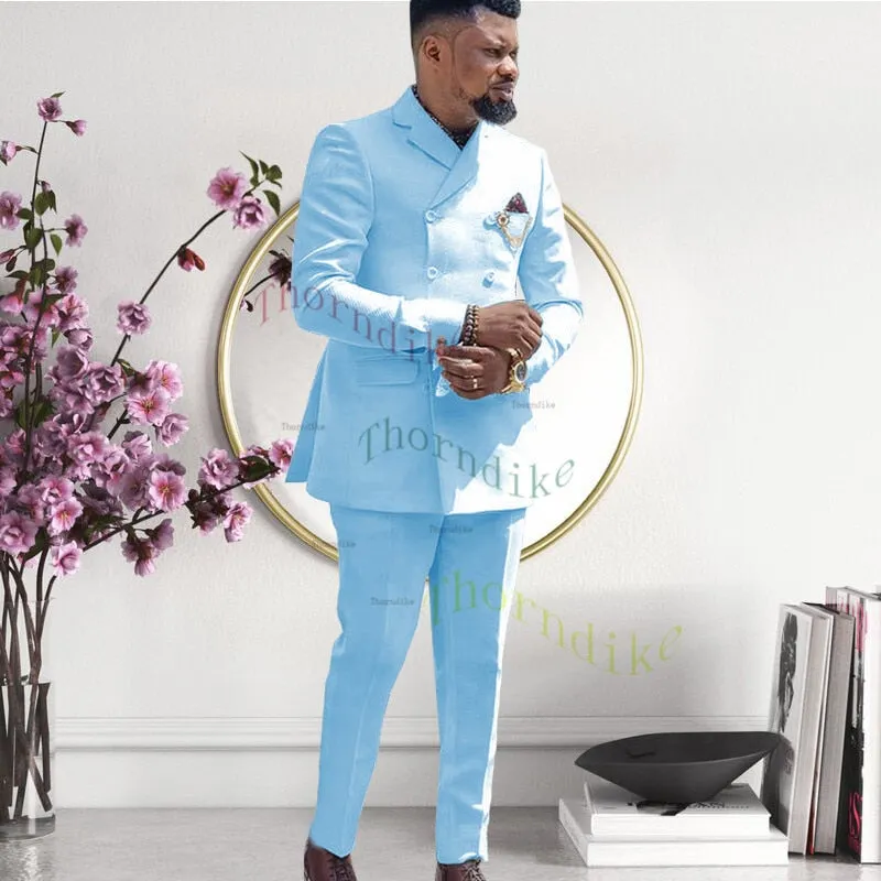 New Arrival Terno Masculine Slim Fit Blazers and Groom Suits