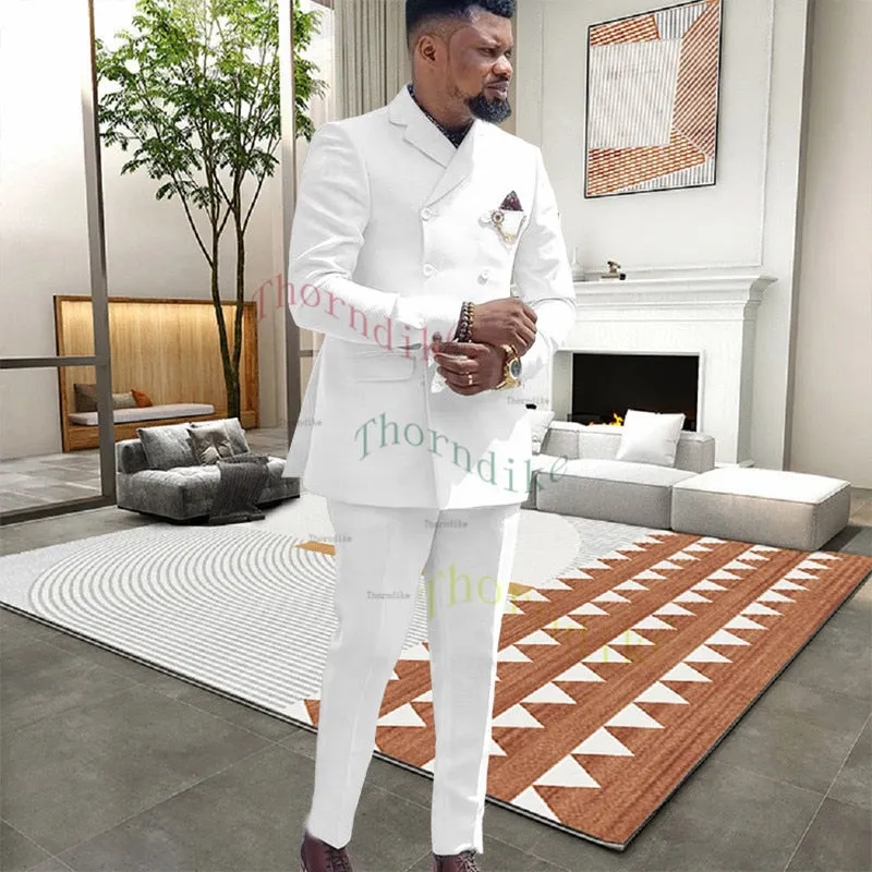 New Arrival Terno Masculine Slim Fit Blazers and Groom Suits