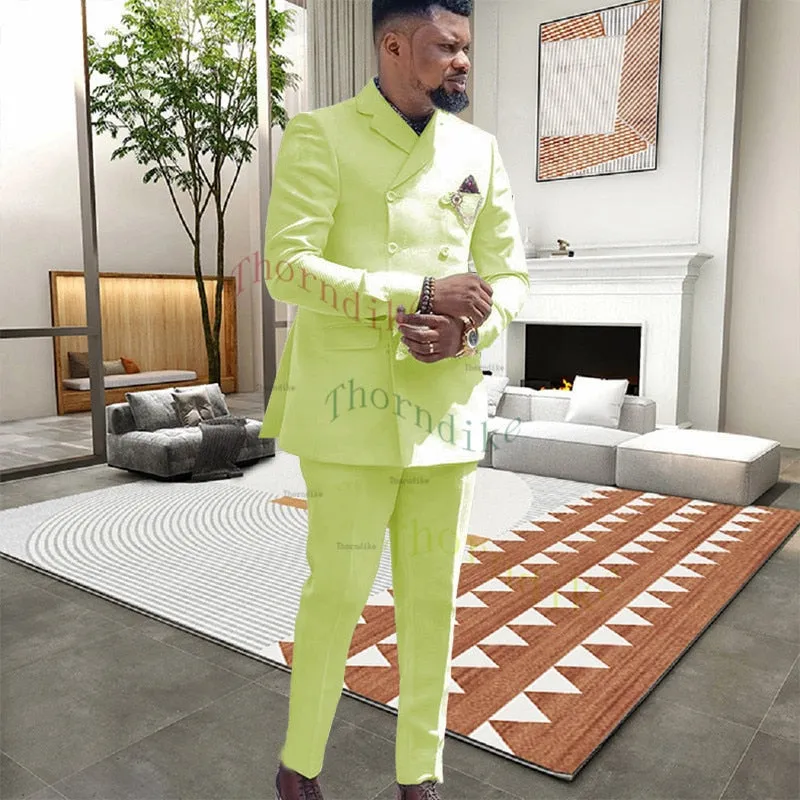 New Arrival Terno Masculine Slim Fit Blazers and Groom Suits