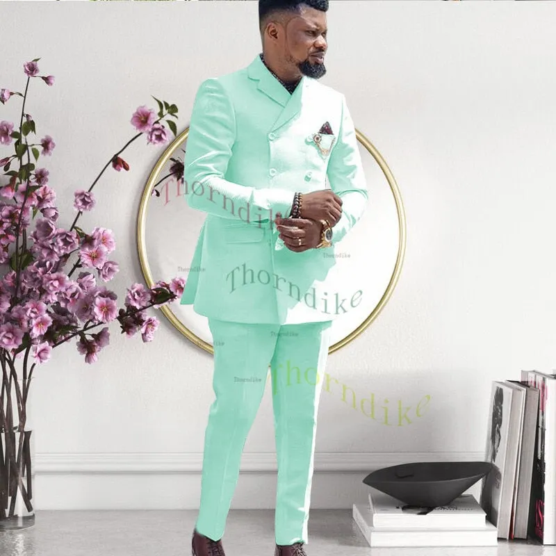 New Arrival Terno Masculine Slim Fit Blazers and Groom Suits