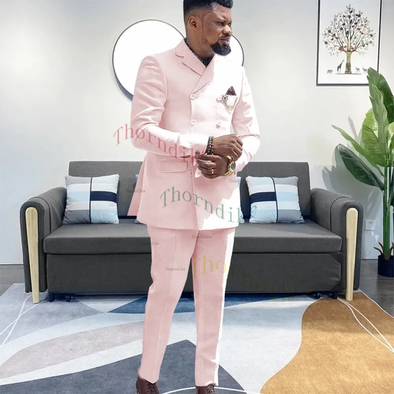 New Arrival Terno Masculine Slim Fit Blazers and Groom Suits
