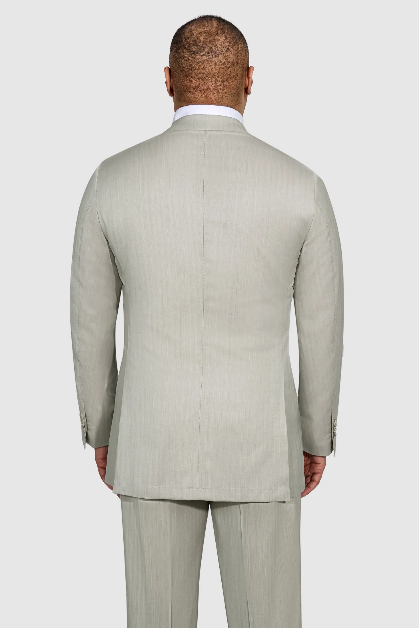 New Suitsupply Havana Sand Herringbone Wool and Silk DB Suit - Size 36R, 38S, 38R, 42S, 44L (Duca Pants)