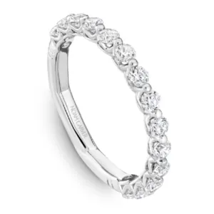 Noam Carver European Shank French Set Diamond Wedding Band