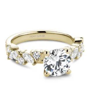 Noam Carver Marquise & Round Cut Diamond Engagement Ring