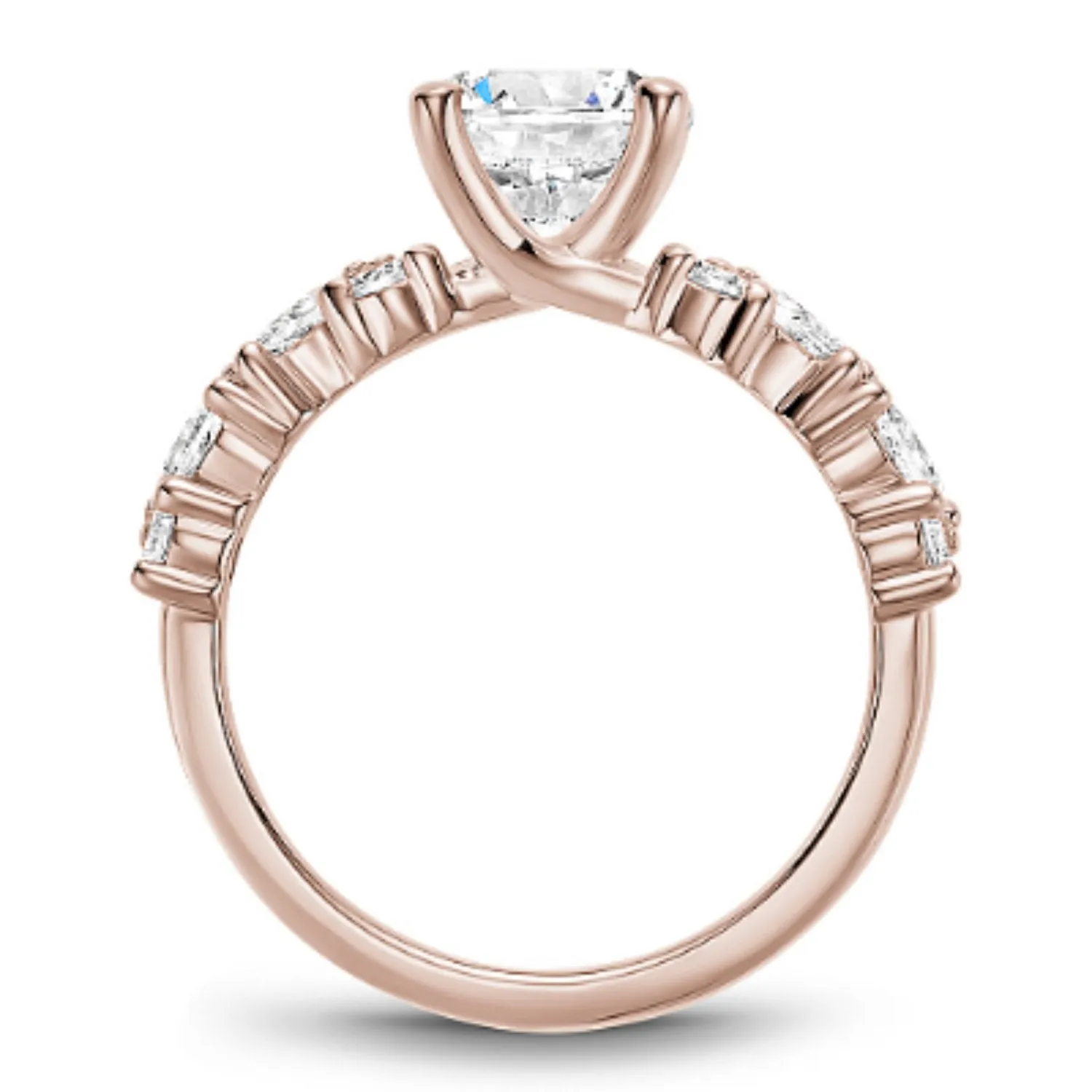 Noam Carver Marquise & Round Cut Diamond Engagement Ring