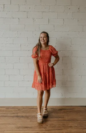 OAKLEE RED FLORAL DRESS BY IVY & CO
