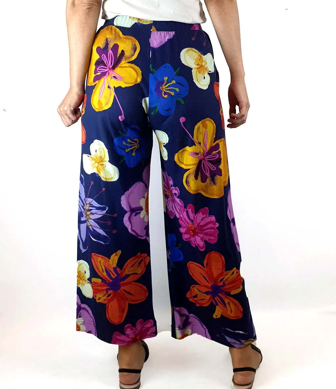 Obus floral print wide leg pants size 1, best fits size 8