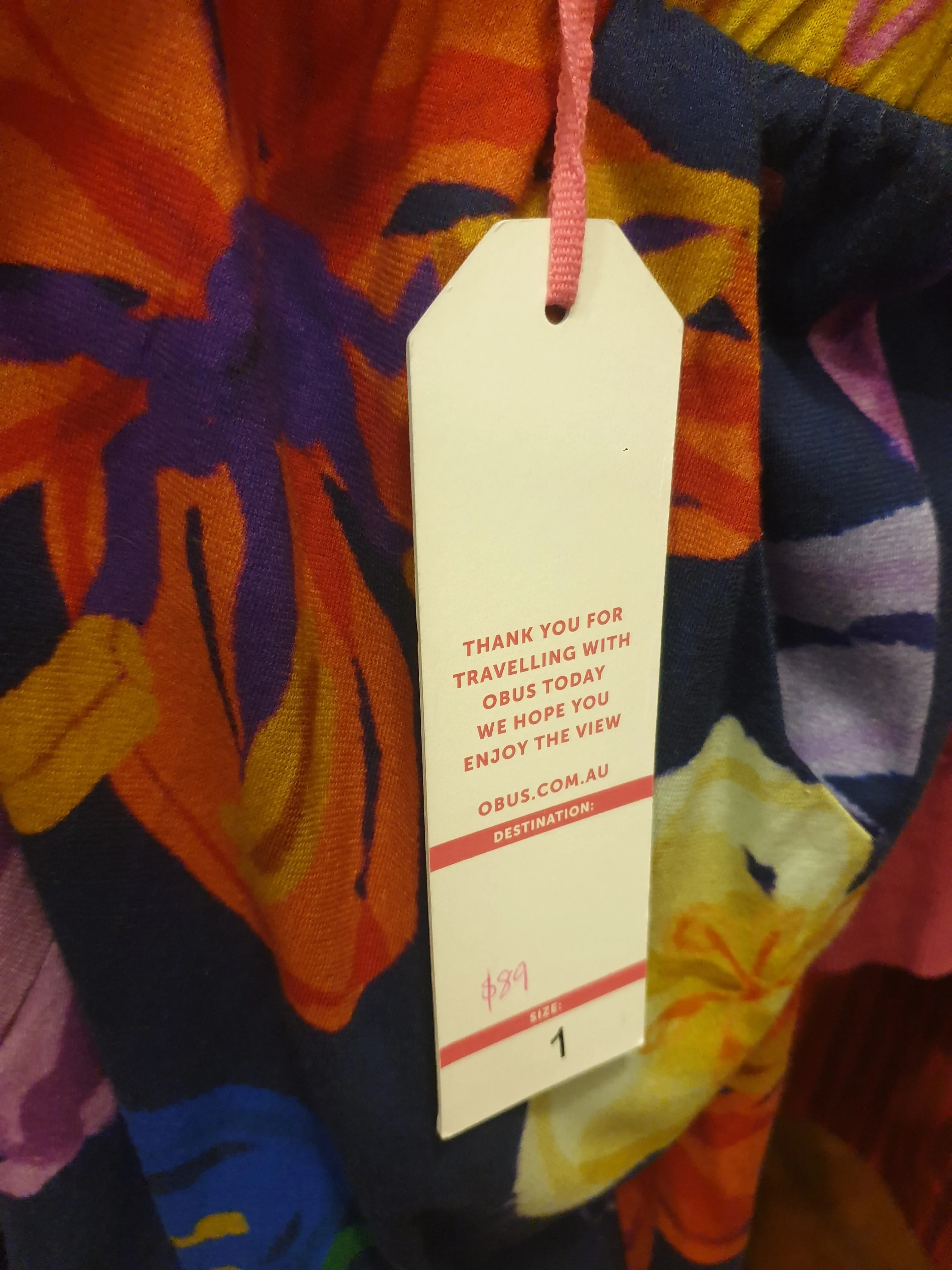 Obus floral print wide leg pants size 1, best fits size 8