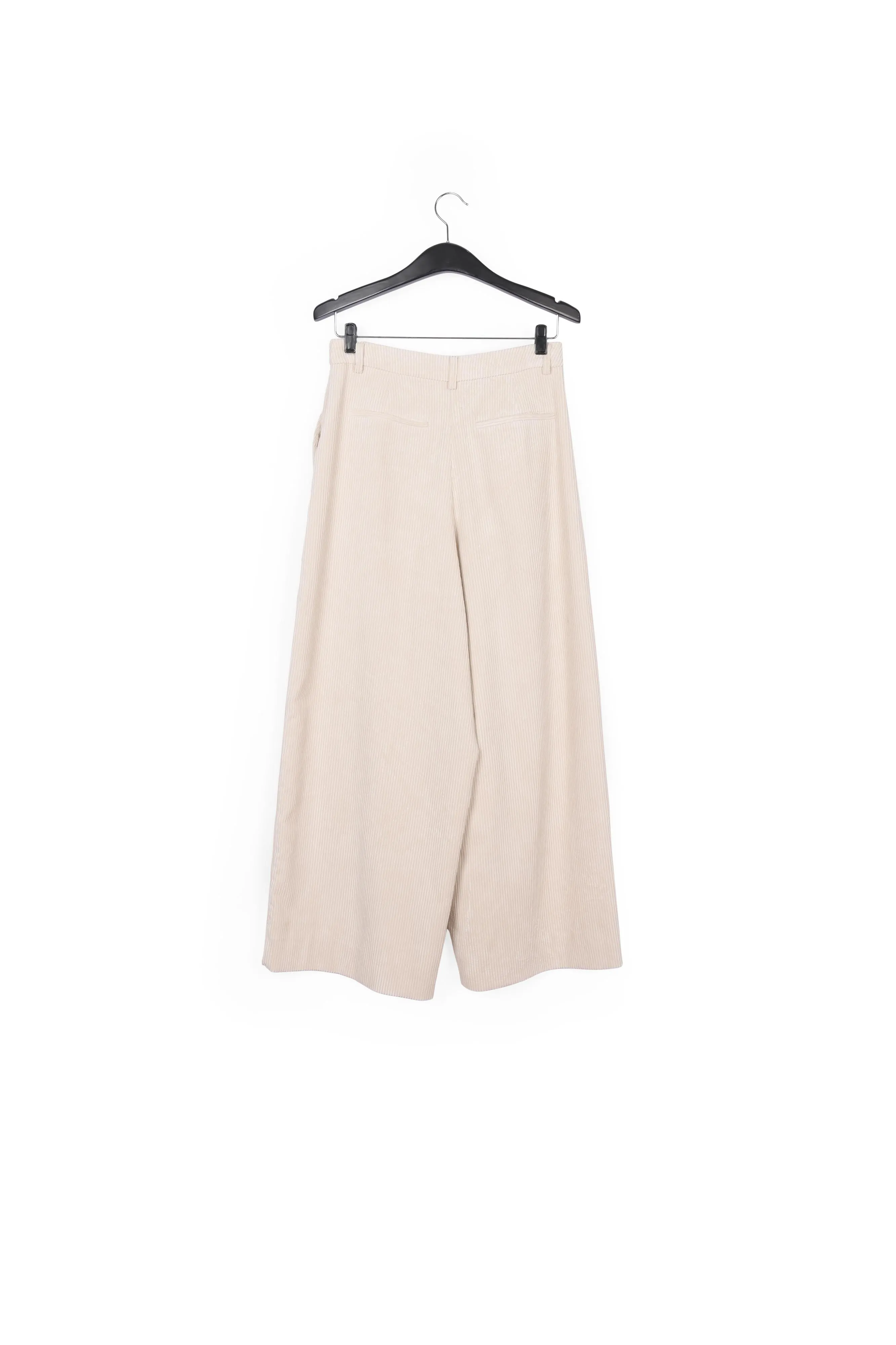 Ochre wide-leg corduroy pants