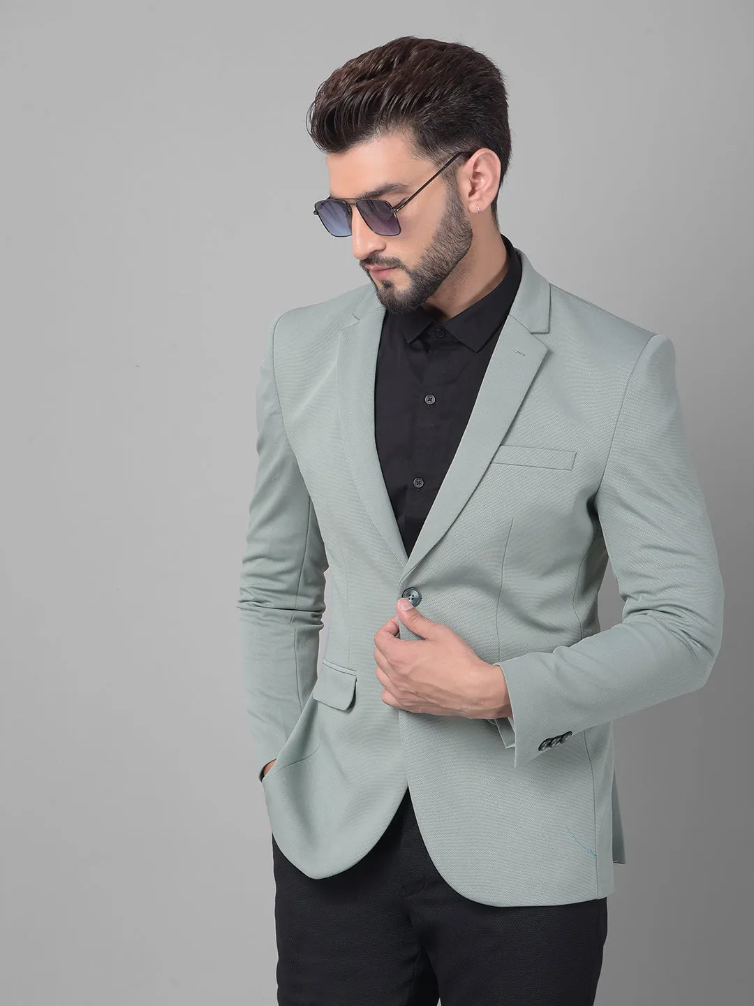 Olive Single Breasted Blazer