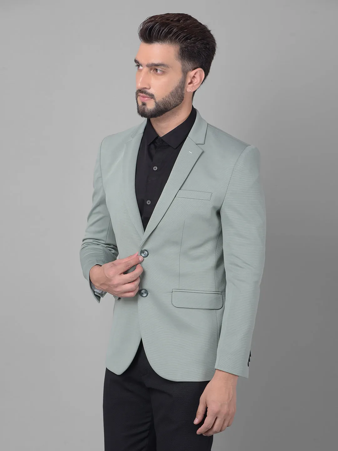 Olive Single Breasted Blazer