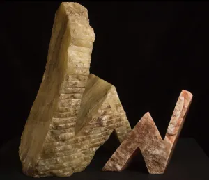 ONYX AND ALABASTER SCULPTURE INTIMIDATION AND INTIMACY