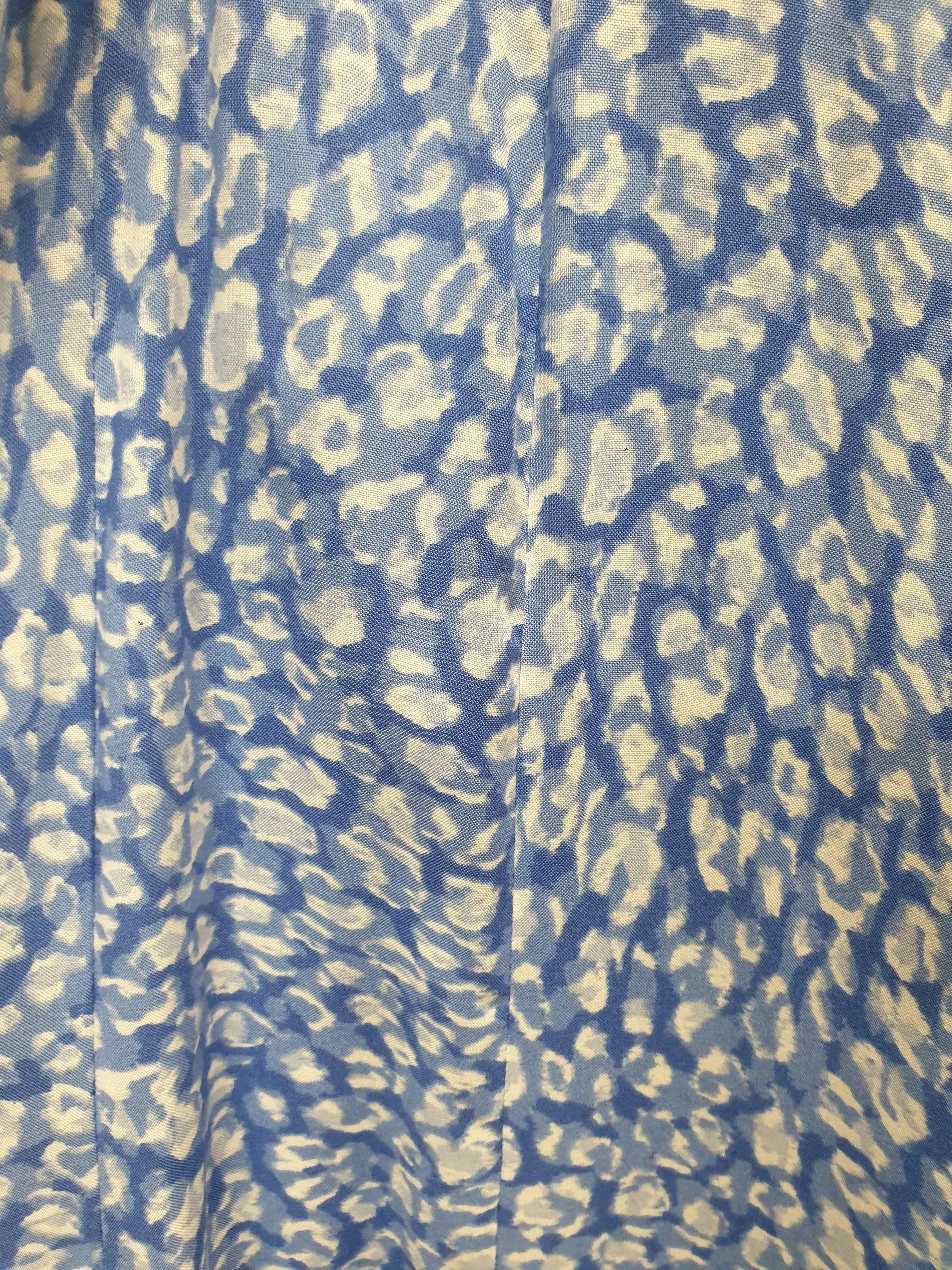 Orange Sherbert blue "Taryn" wide leg pants size XXXL