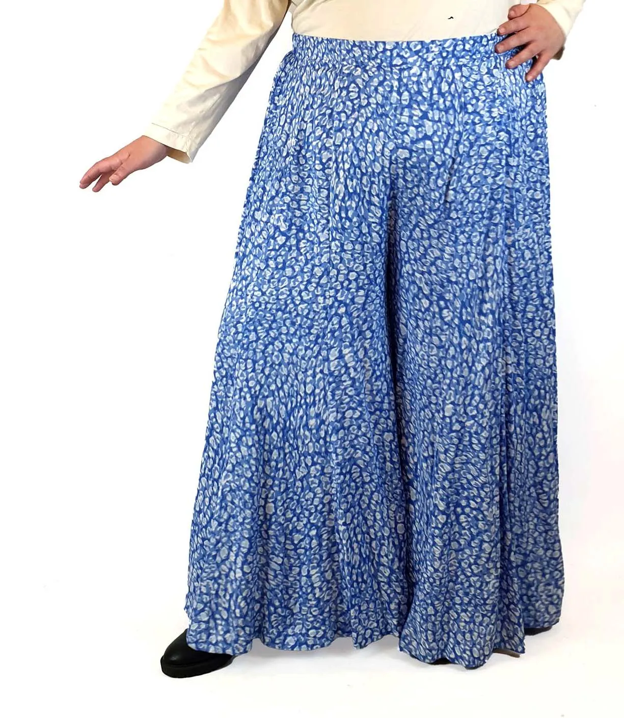 Orange Sherbert blue "Taryn" wide leg pants size XXXL