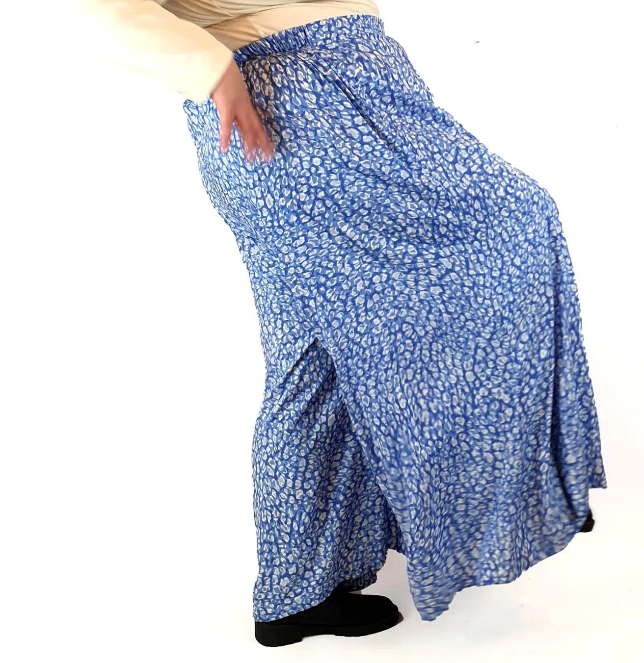 Orange Sherbert blue "Taryn" wide leg pants size XXXL