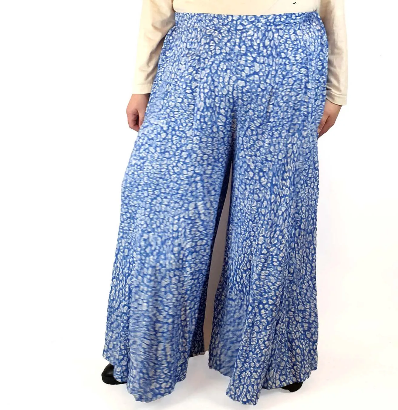 Orange Sherbert blue "Taryn" wide leg pants size XXXL