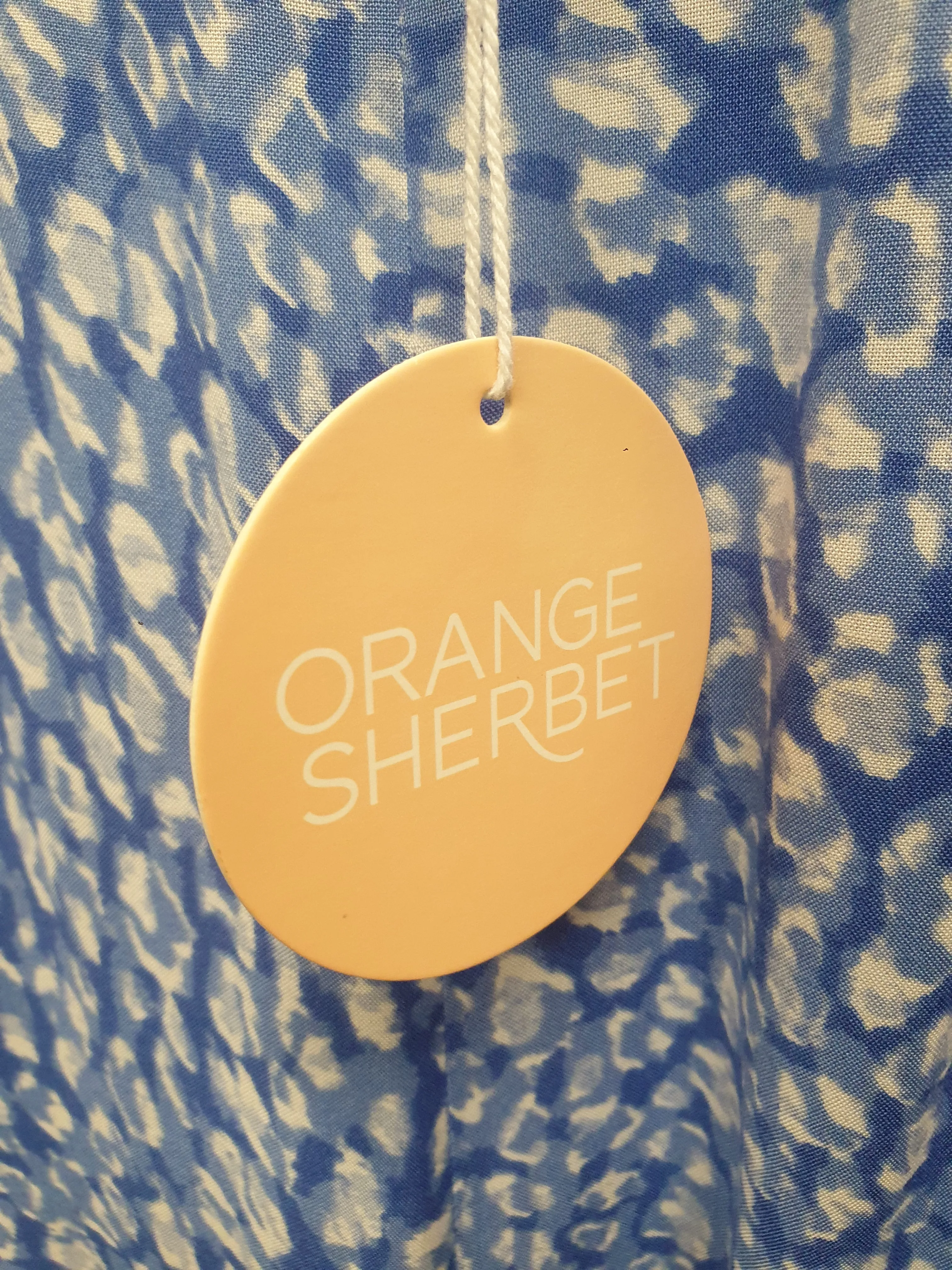 Orange Sherbert blue "Taryn" wide leg pants size XXXL