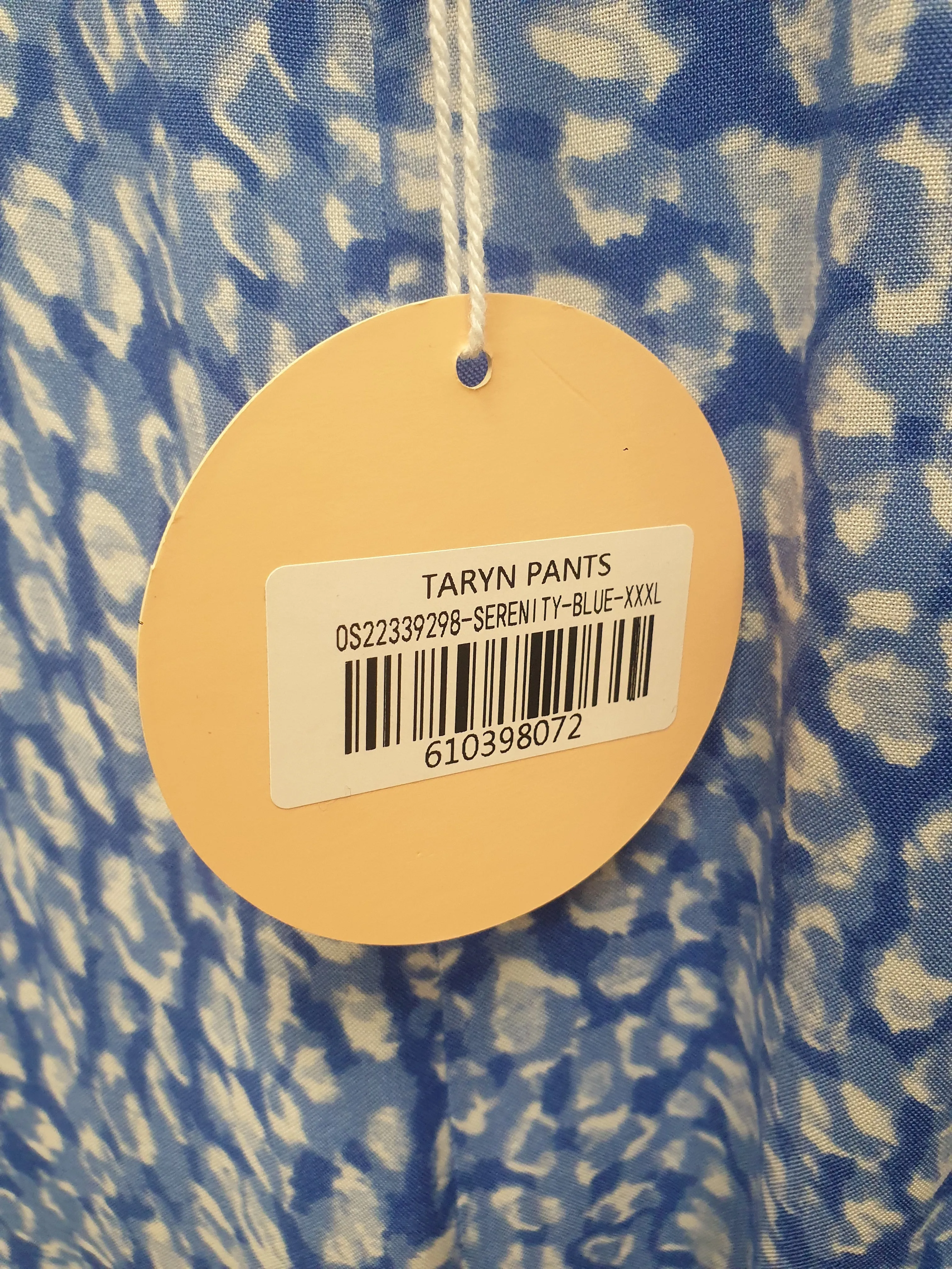 Orange Sherbert blue "Taryn" wide leg pants size XXXL
