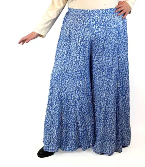 Orange Sherbert blue "Taryn" wide leg pants size XXXL