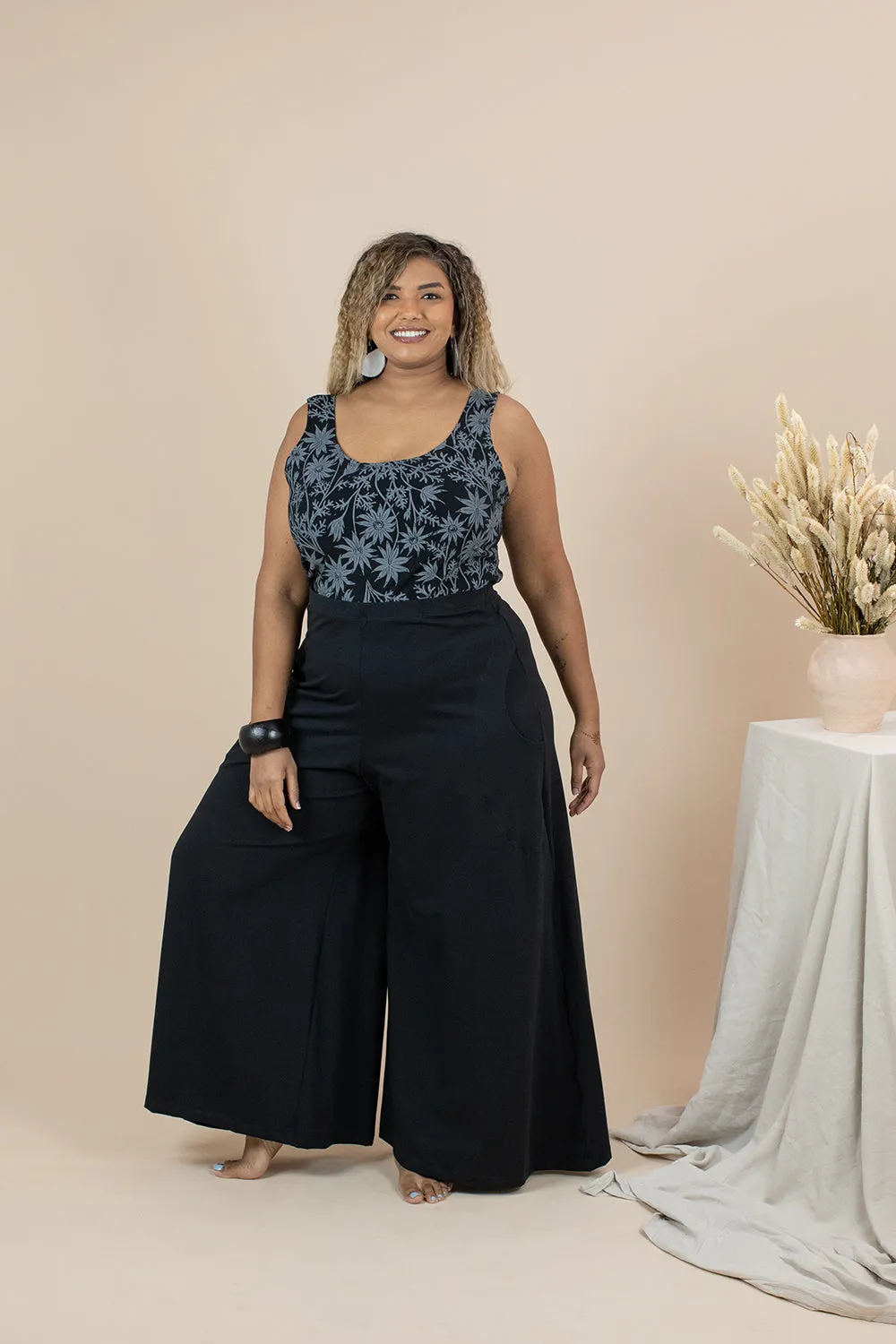 Organic Tank - Flannel Flower Print (8)
