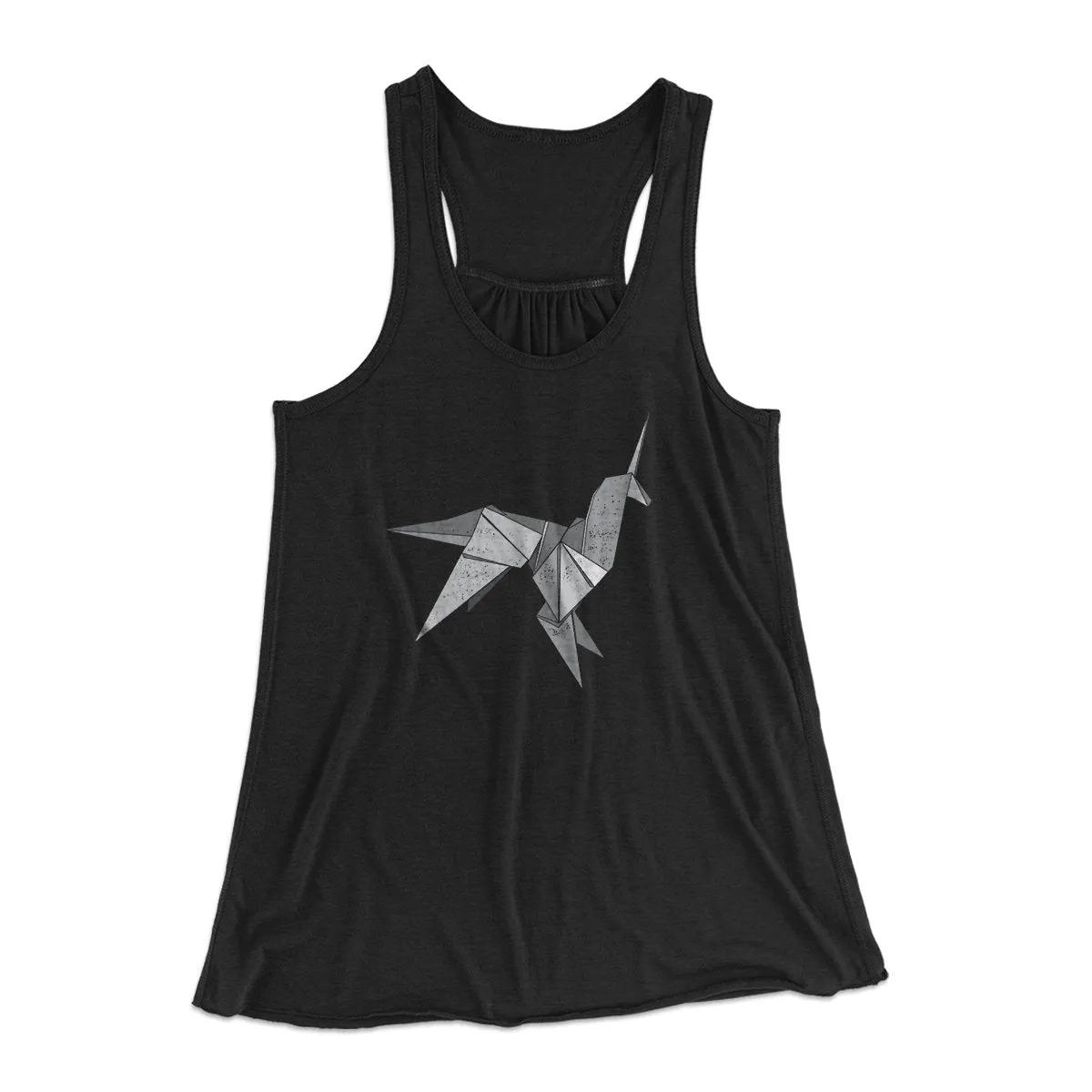 Origami Unicorn Women's Flowey Tank Top