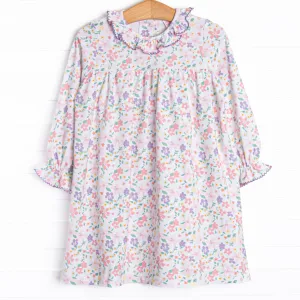 Painted Petals Dress, Purple