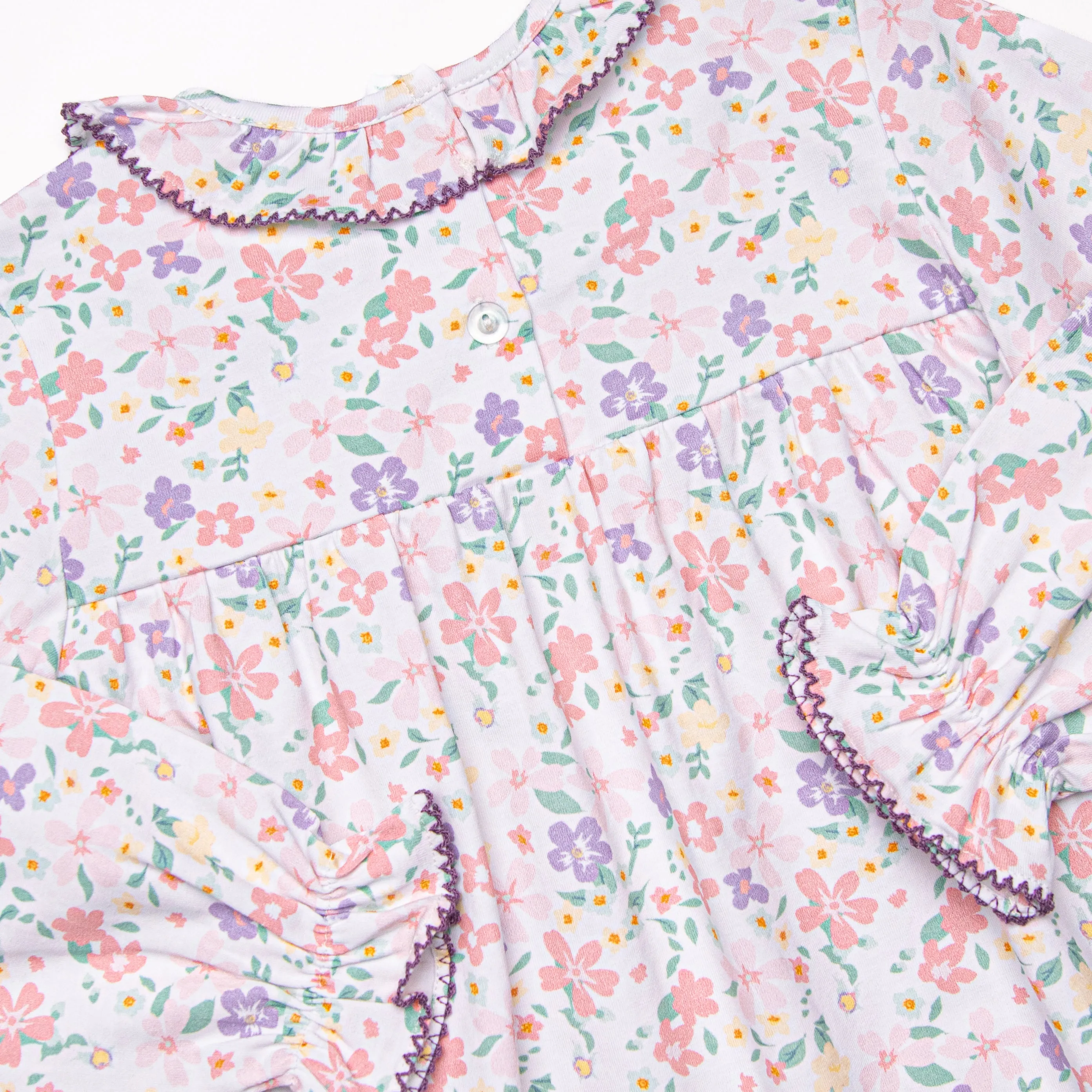 Painted Petals Dress, Purple