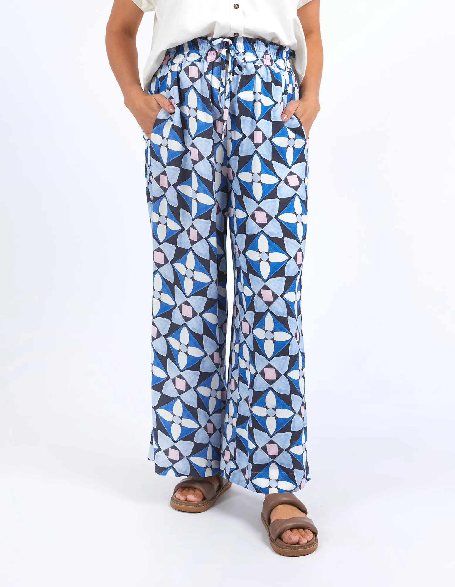 PAINTED TILE PANT || PRINT
