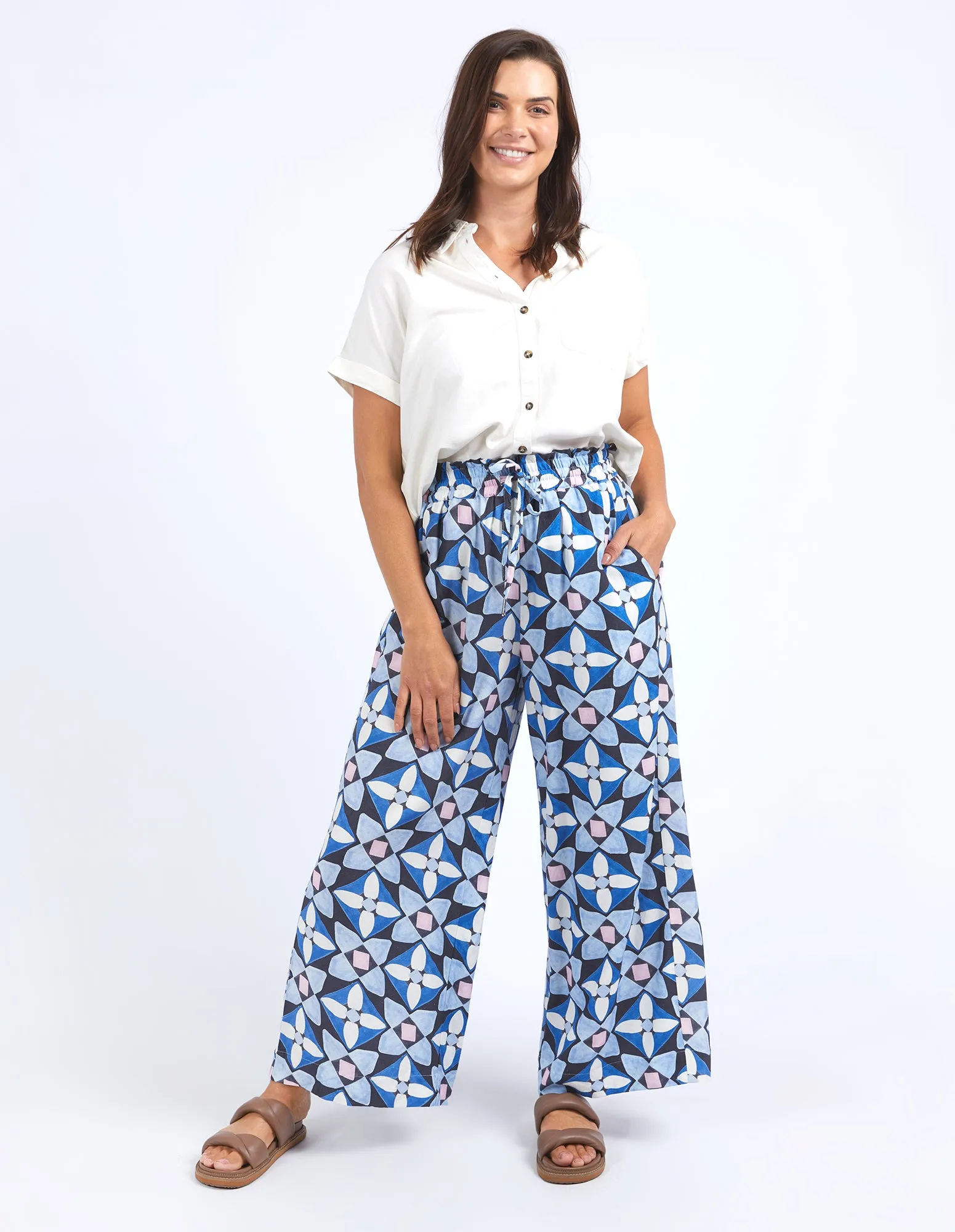 PAINTED TILE PANT || PRINT