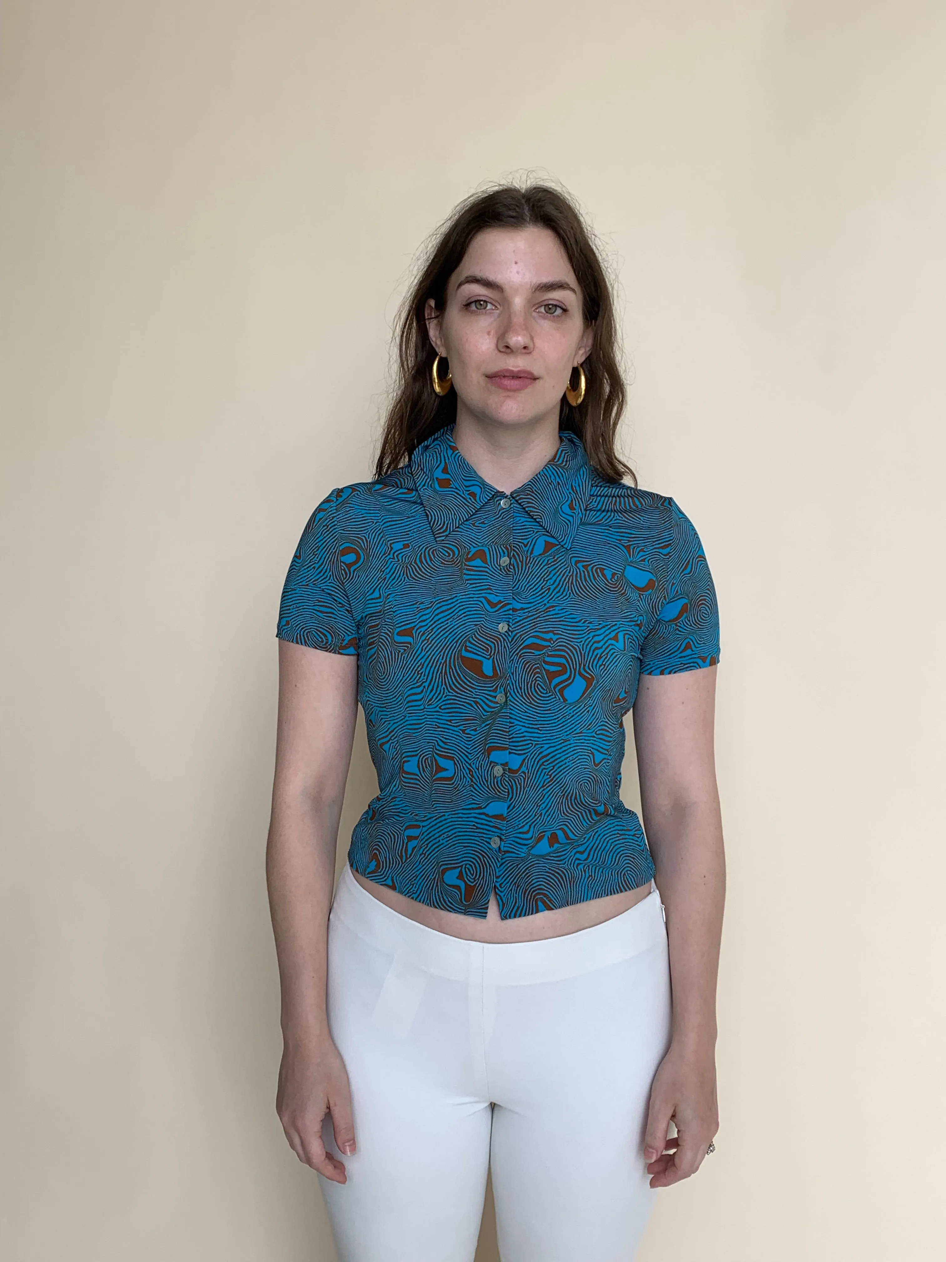 paloma wool psychedelic button down