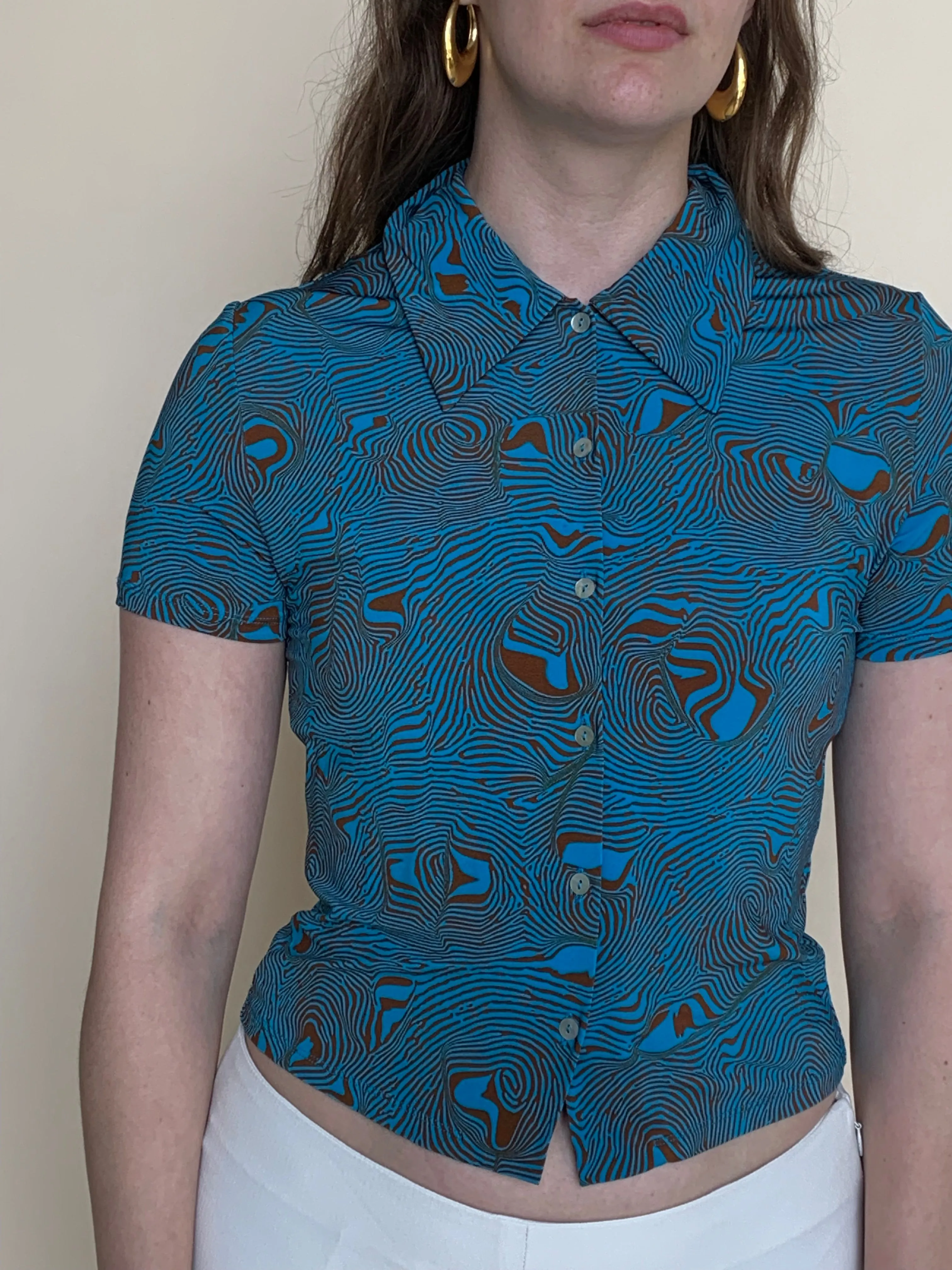 paloma wool psychedelic button down