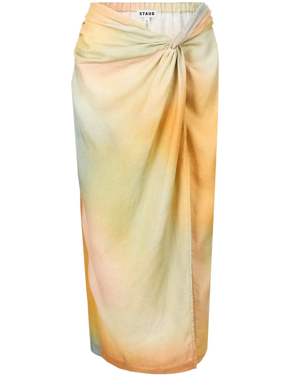 Pastel Clouds Porto Linen Skirt