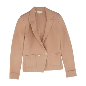 Peach Solid Blazer