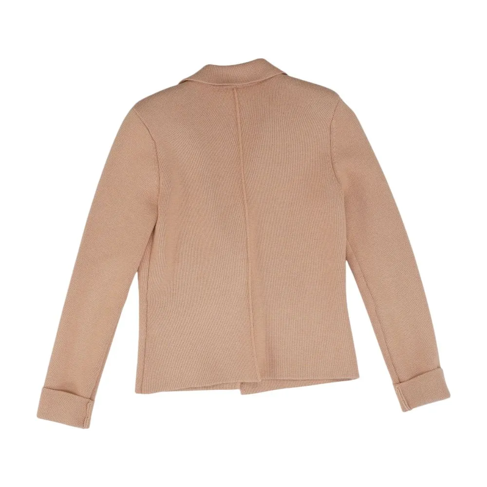 Peach Solid Blazer