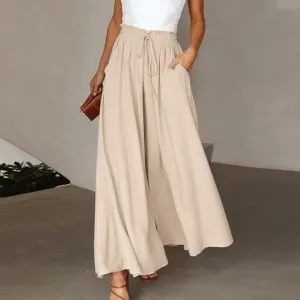 Perla - Plain wide-leg pants