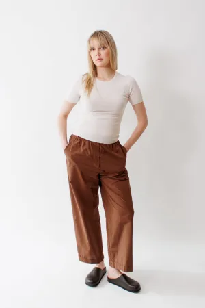Peserico Technical Hand Cotton Blend Poplin Palazzo Pant