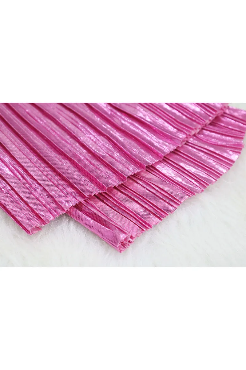 PH0203 Pleated Glitter Long Pants