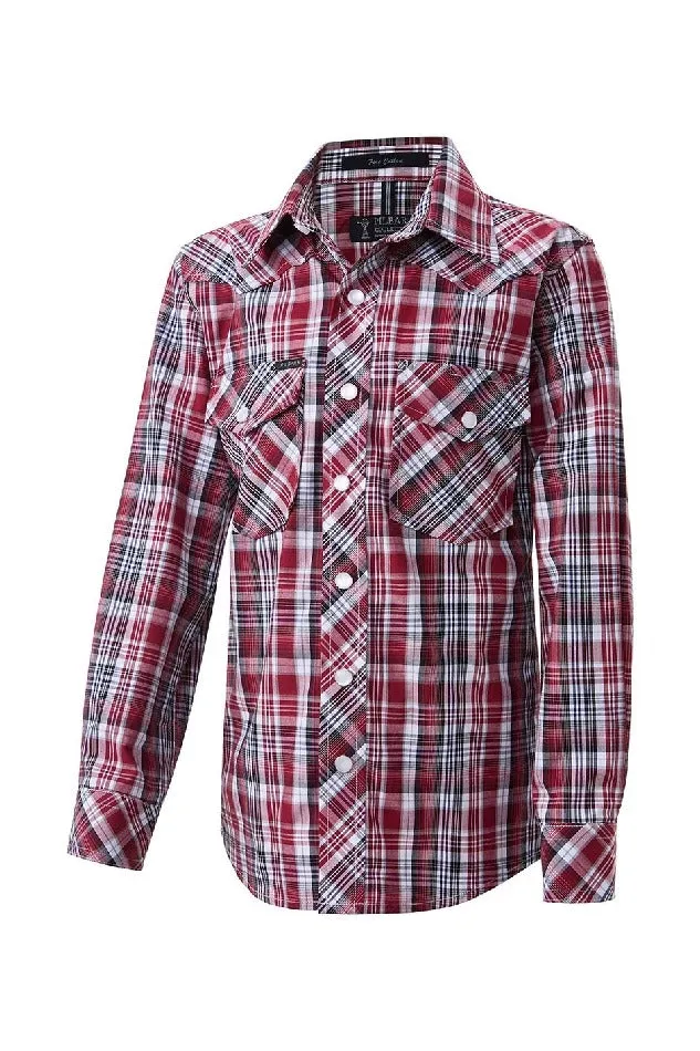 Pilbara Western Snap Button Long Sleeve Shirt