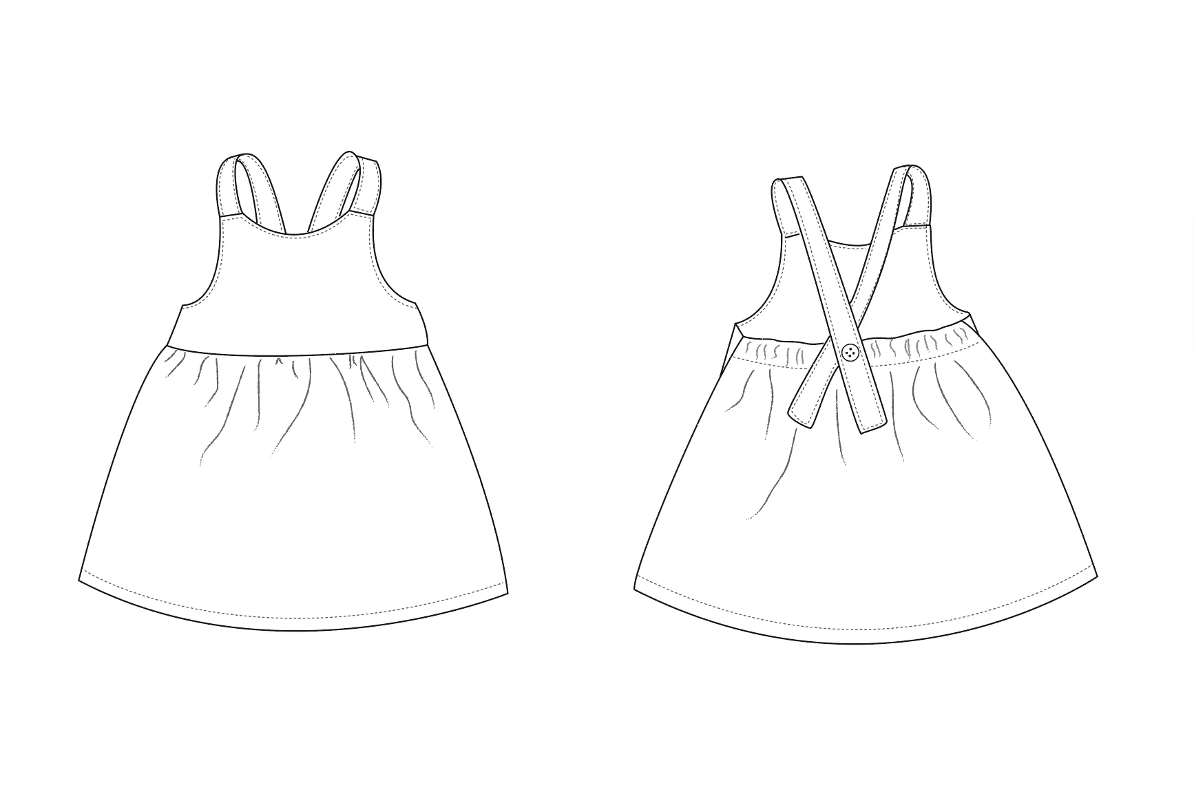 Pinafore dress pattern