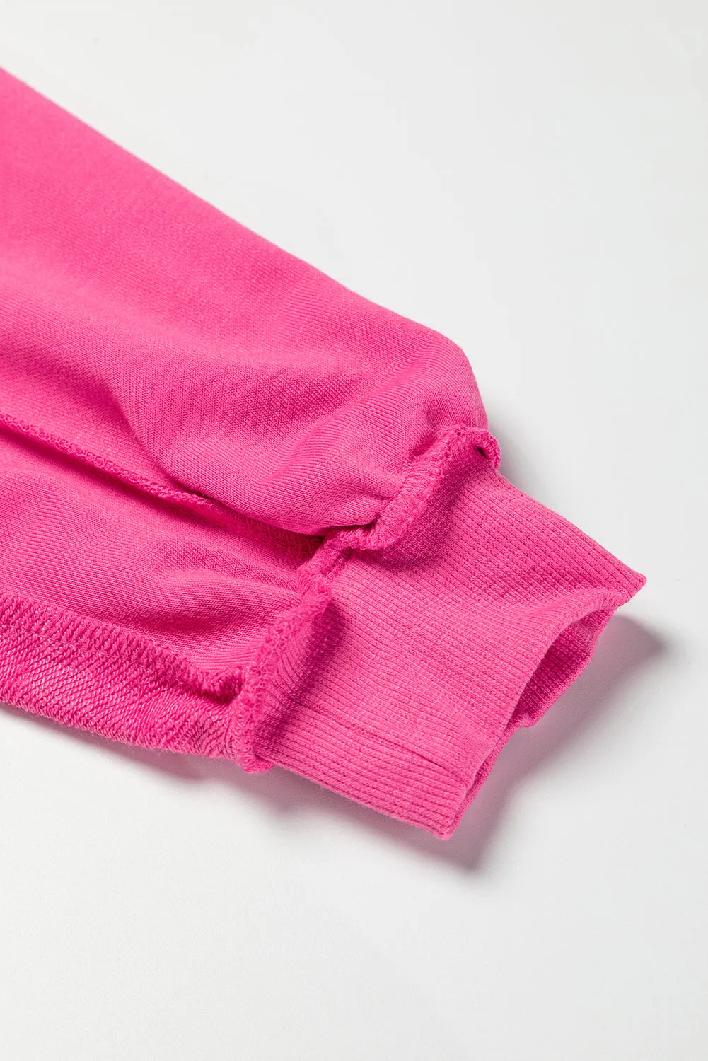 Pink Button Sweatshirt