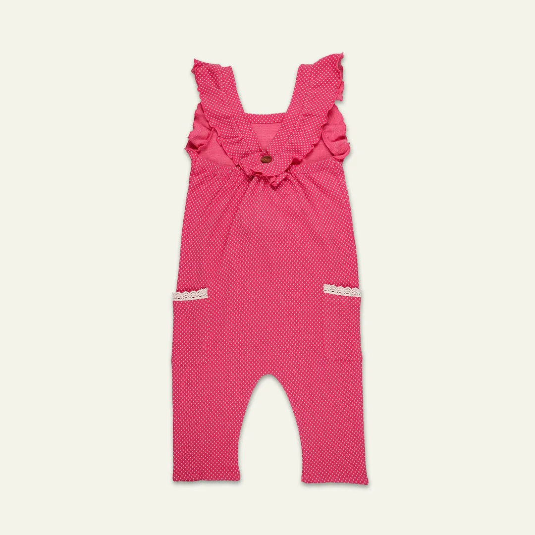 Pink Plain Jumpsuit